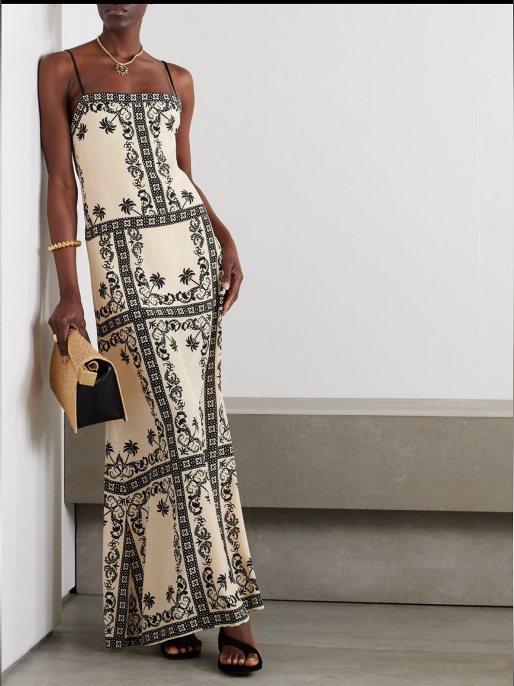 Johanna Ortiz Reinvention Printed silk-crepe maxi dress size 2 NWOT